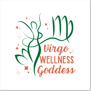 Funny Virgo Zodiac Sign - Virgo Wellness Goddess Posters and Art